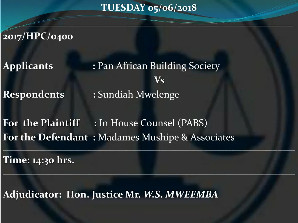 tuesday 05 06 2018 17