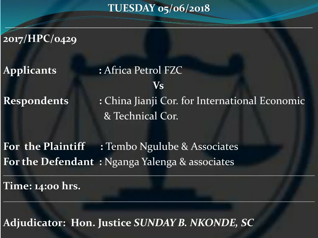 tuesday 05 06 2018 21