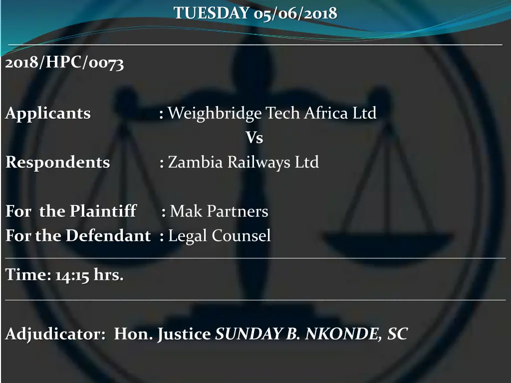 tuesday 05 06 2018 22
