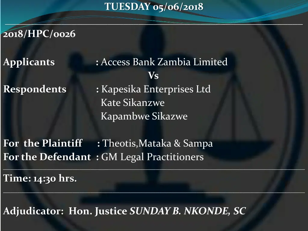 tuesday 05 06 2018 23