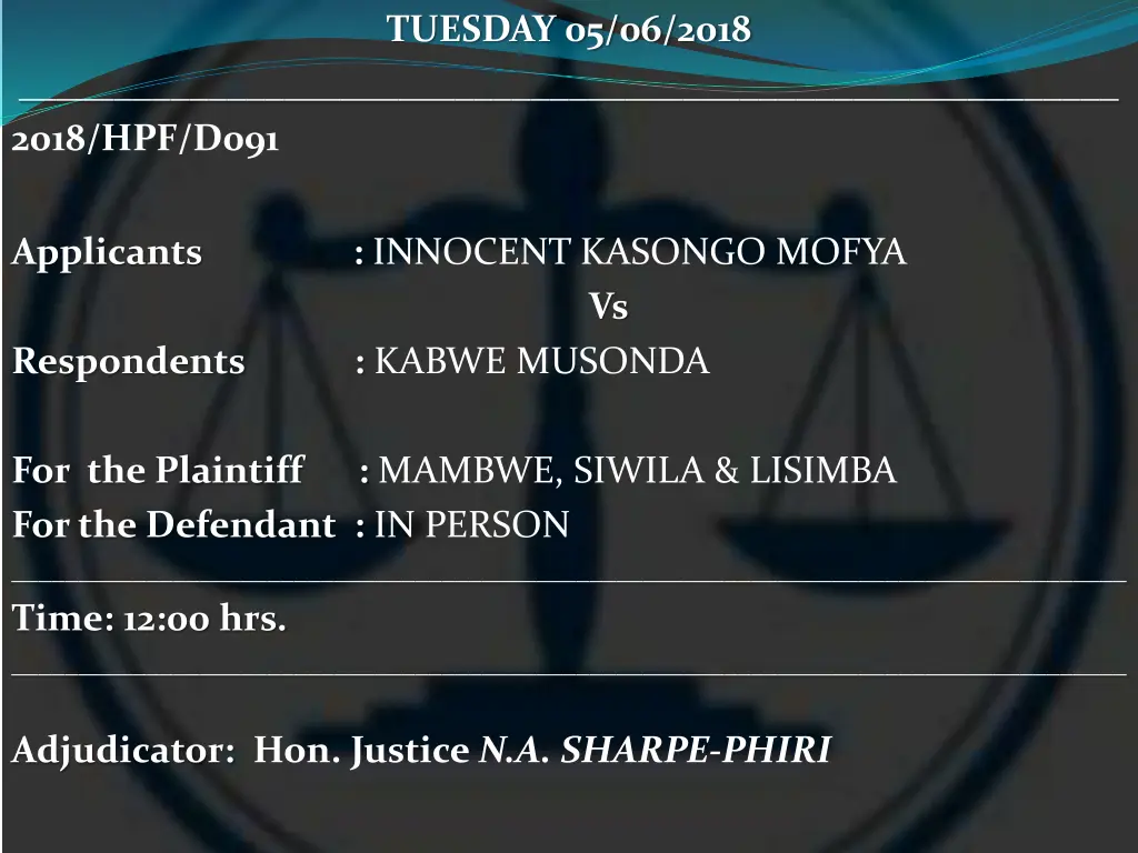 tuesday 05 06 2018 5