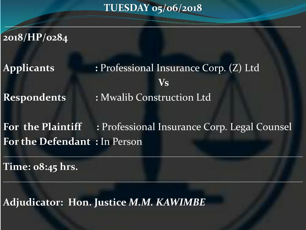 tuesday 05 06 2018 9