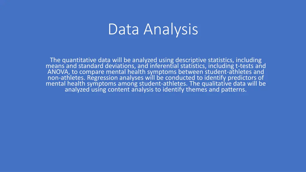 data analysis
