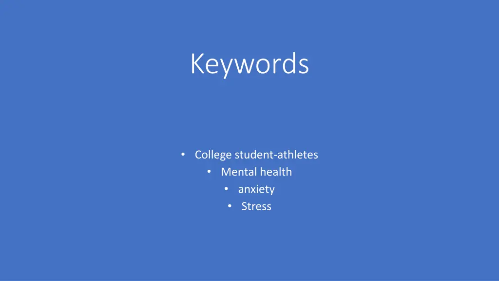 keywords