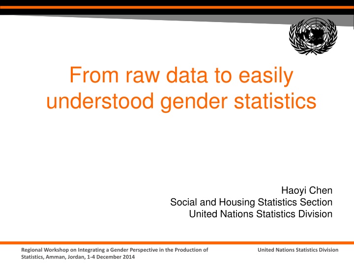 from raw data to easily understood gender