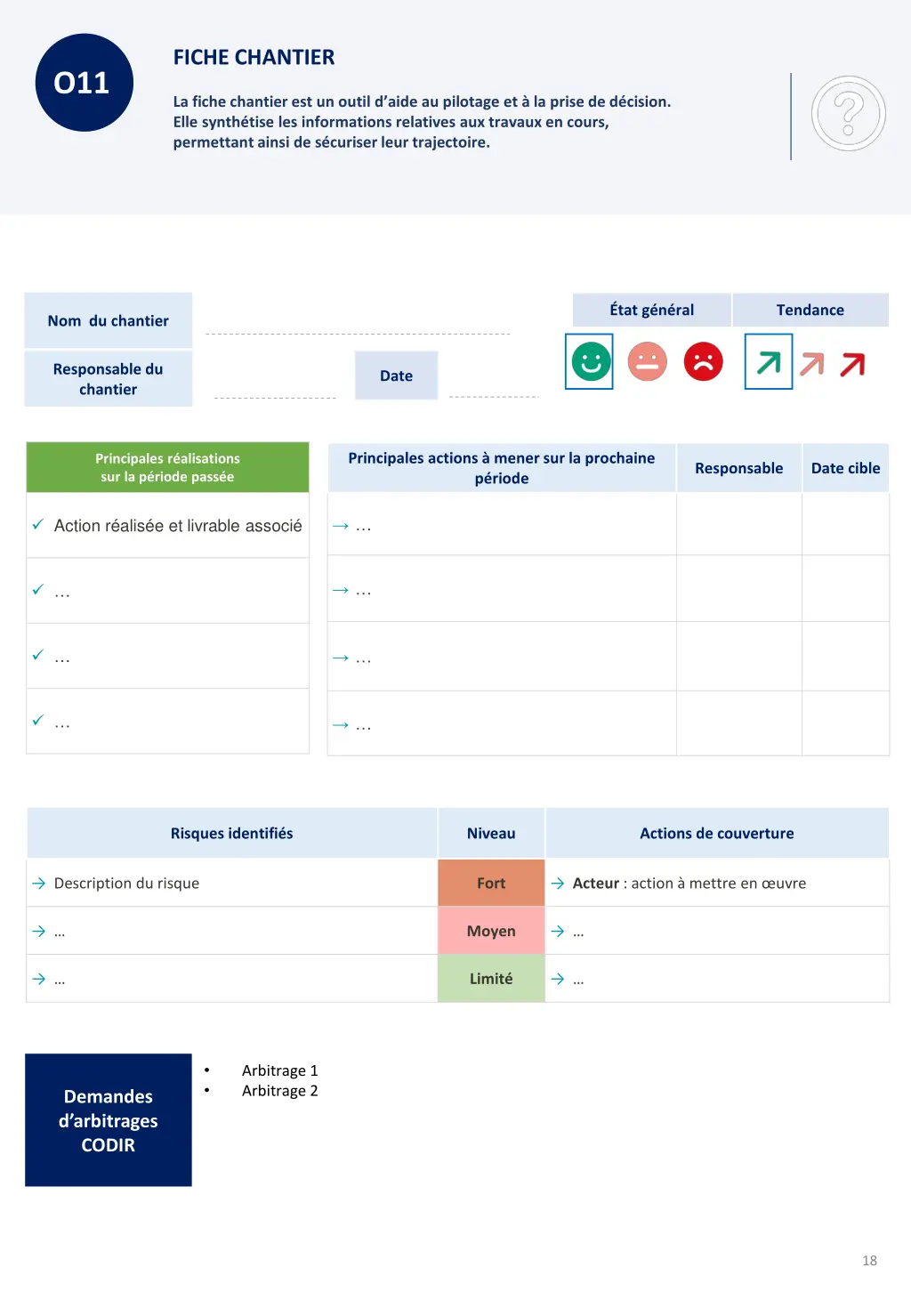 fiche chantier