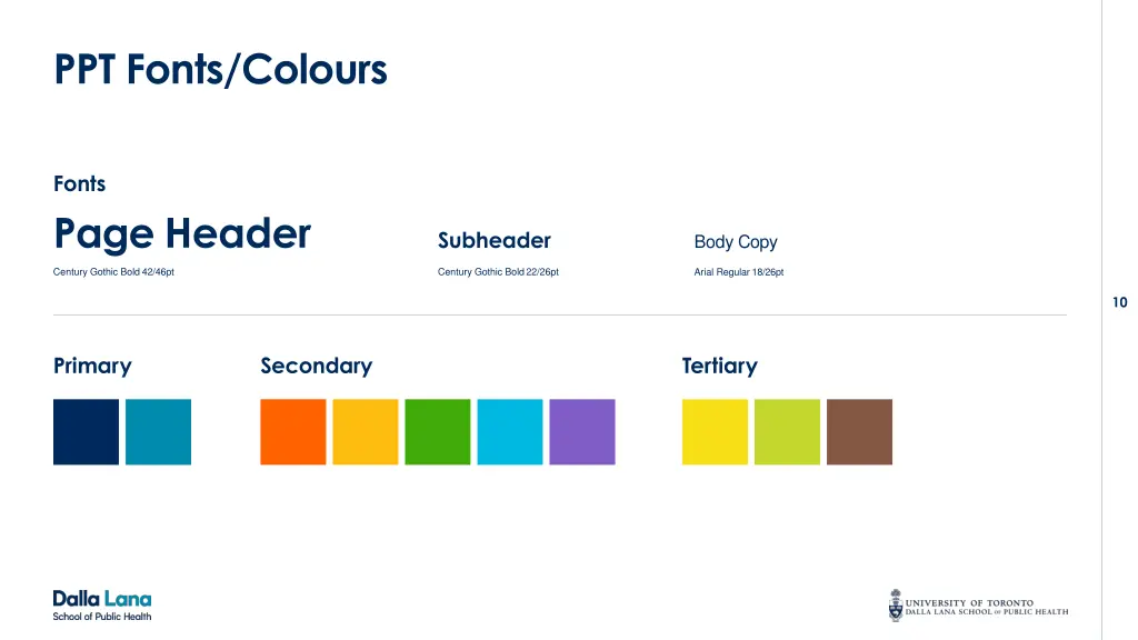 ppt fonts colours