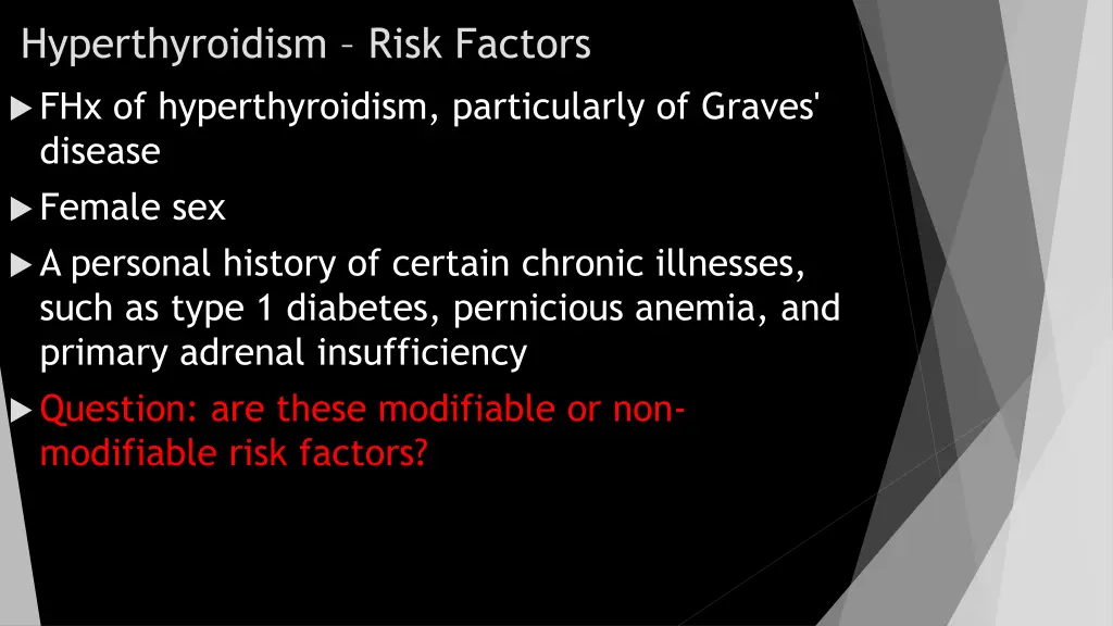 hyperthyroidism risk factors