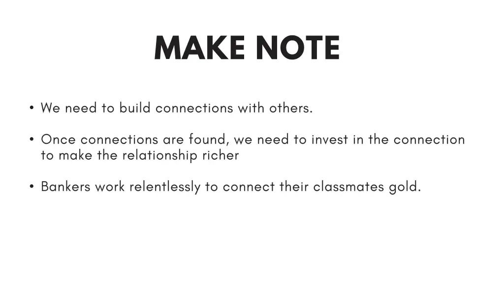 make note