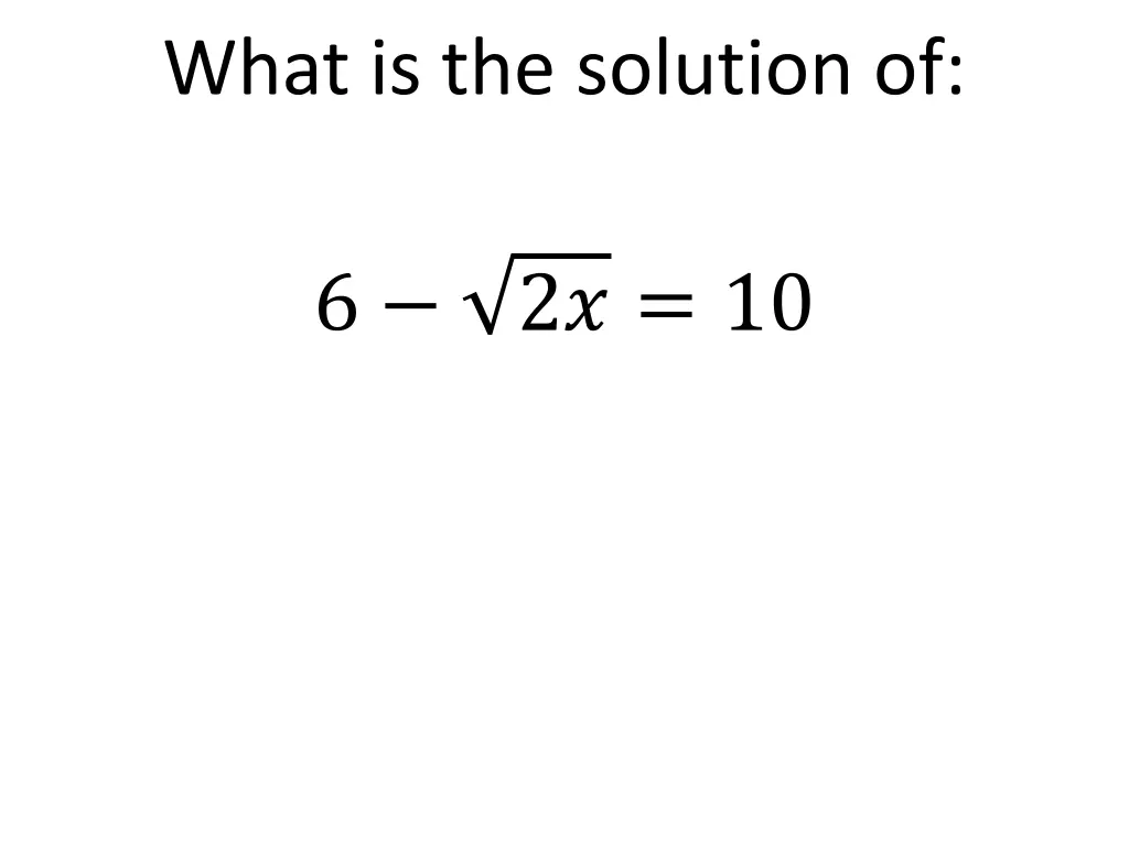 what is the solution of 3