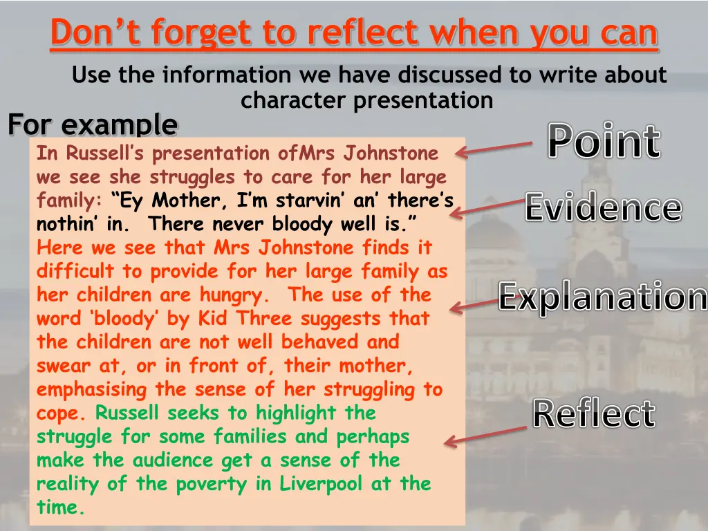 don t forget to reflect when