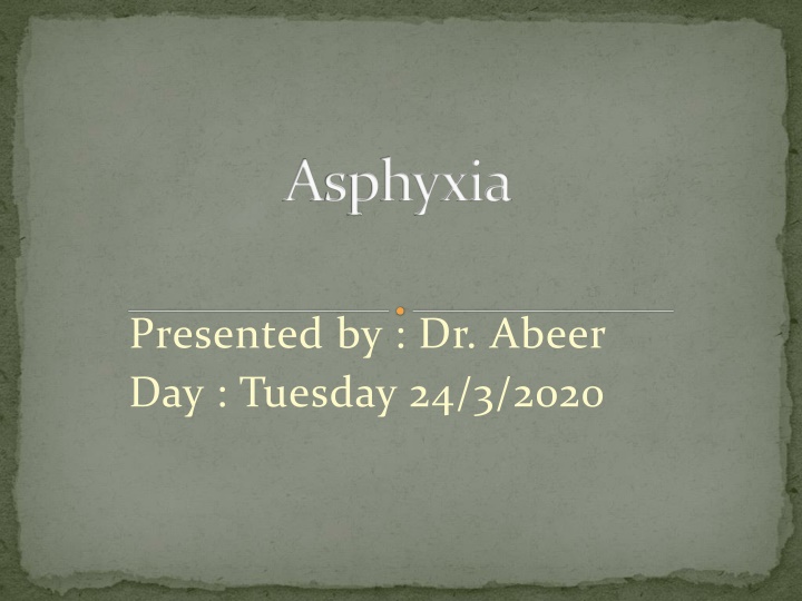 asphyxia