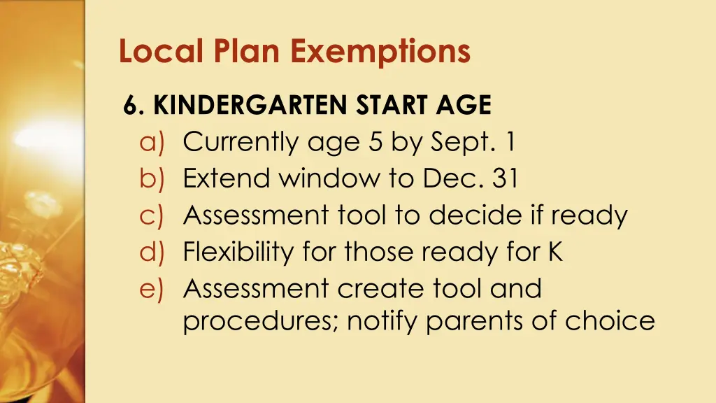 local plan exemptions 5