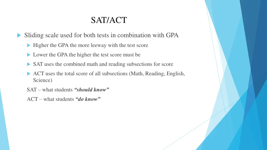 sat act