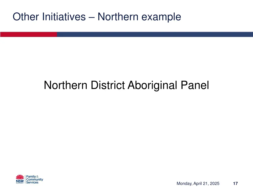 other initiatives northern example