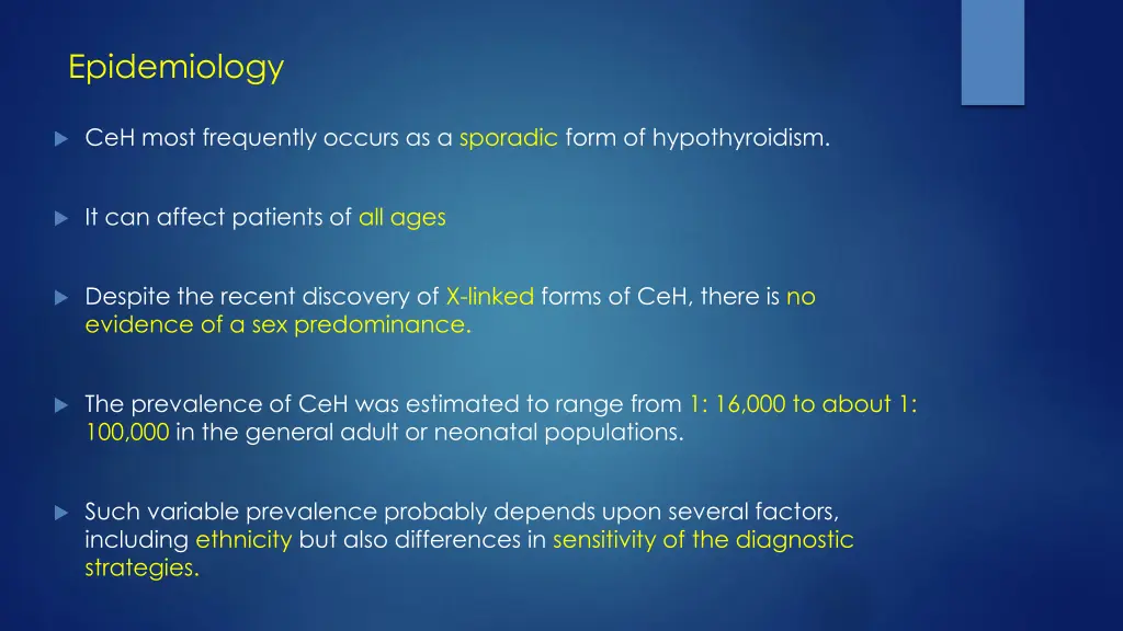 epidemiology