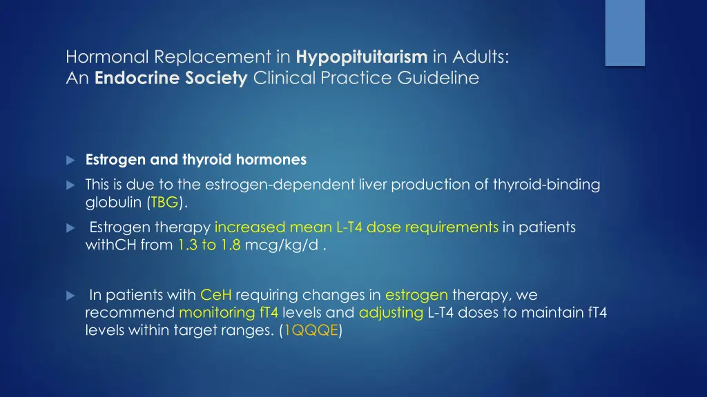 hormonal replacement in hypopituitarism in adults 2