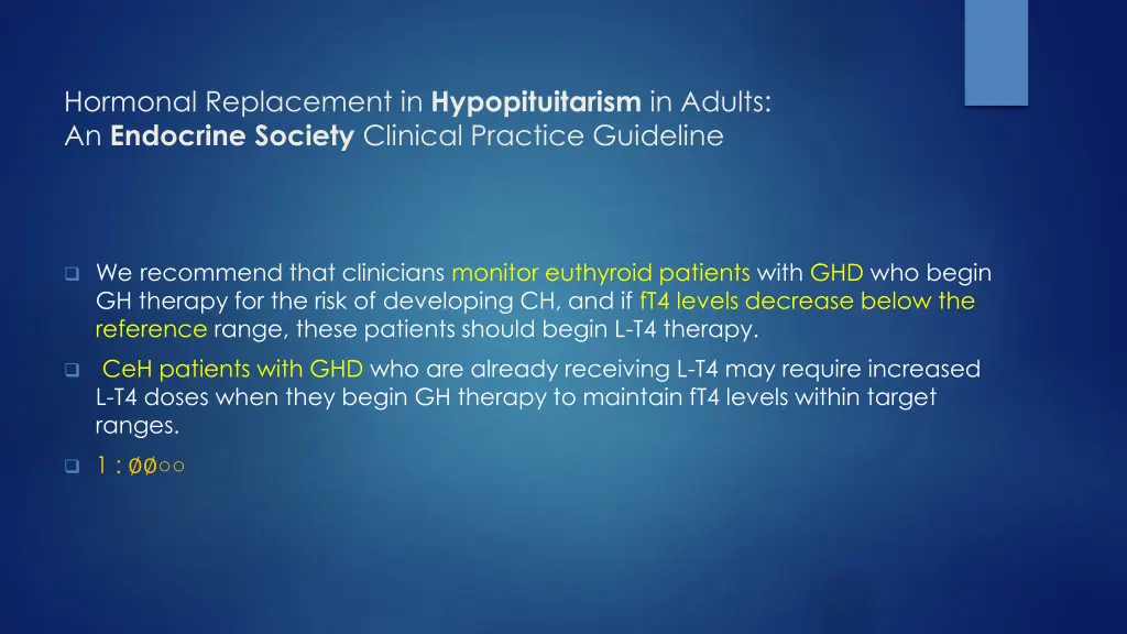 hormonal replacement in hypopituitarism in adults