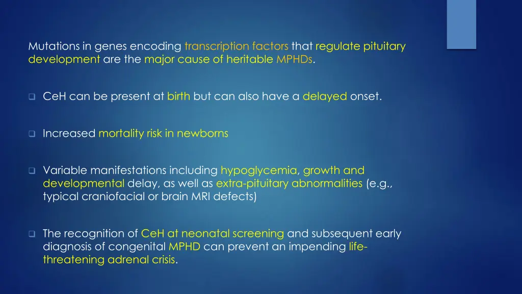 mutations in genes encoding transcription factors
