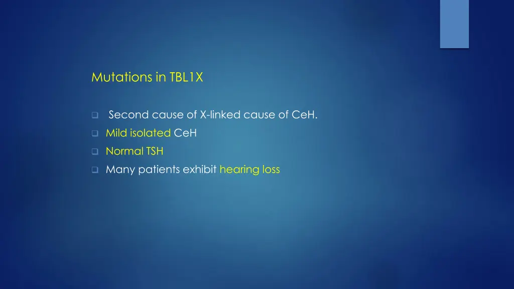 mutations in tbl1x