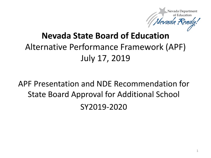 nevada state board of education alternative