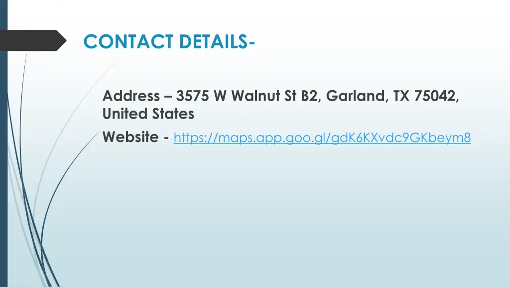 contact details
