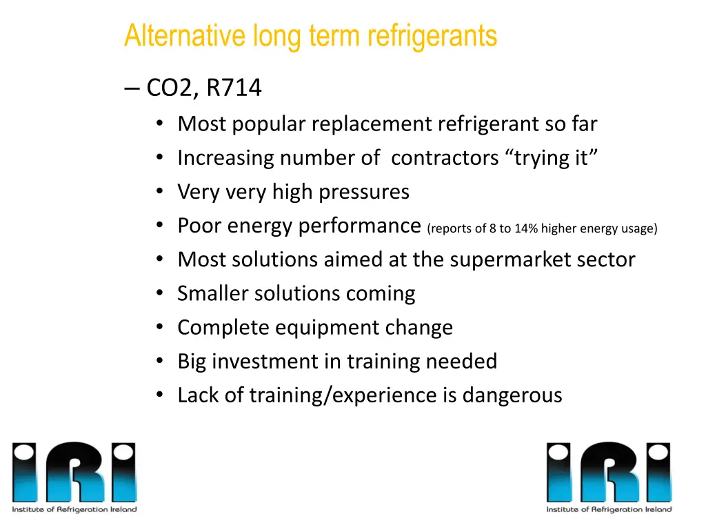 alternative long term refrigerants 1