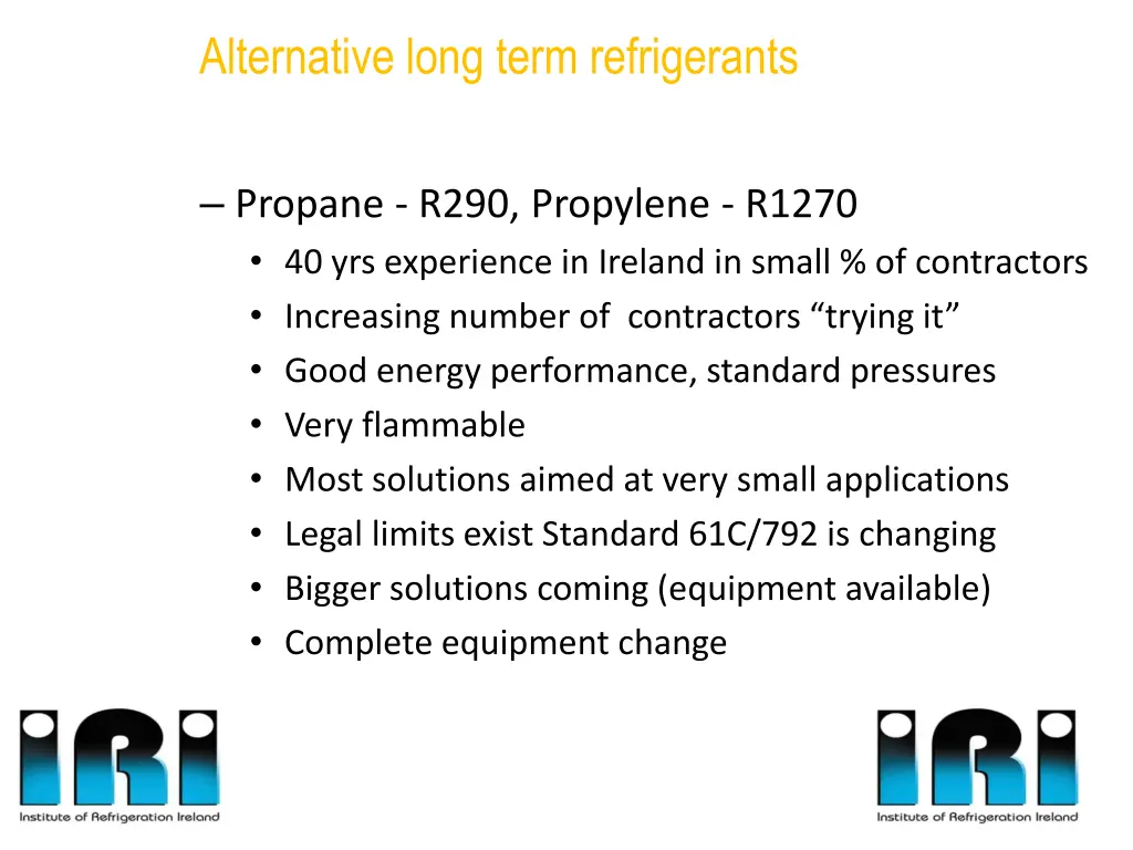 alternative long term refrigerants 3