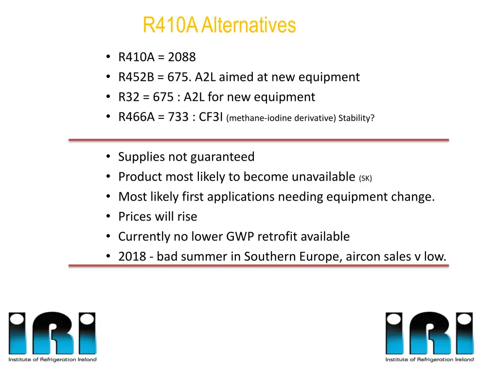 r410a alternatives
