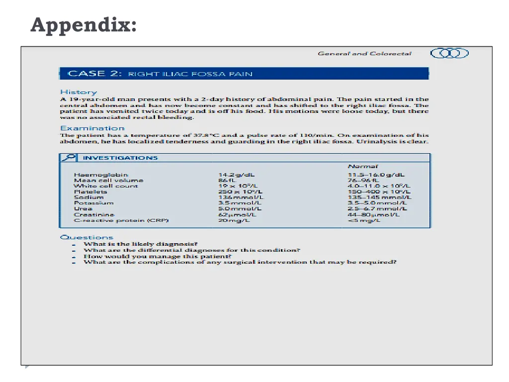 appendix