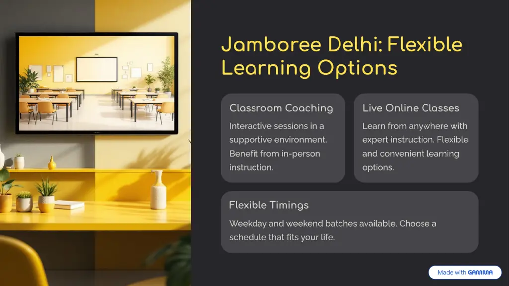 jamboree delhi flexible learning options