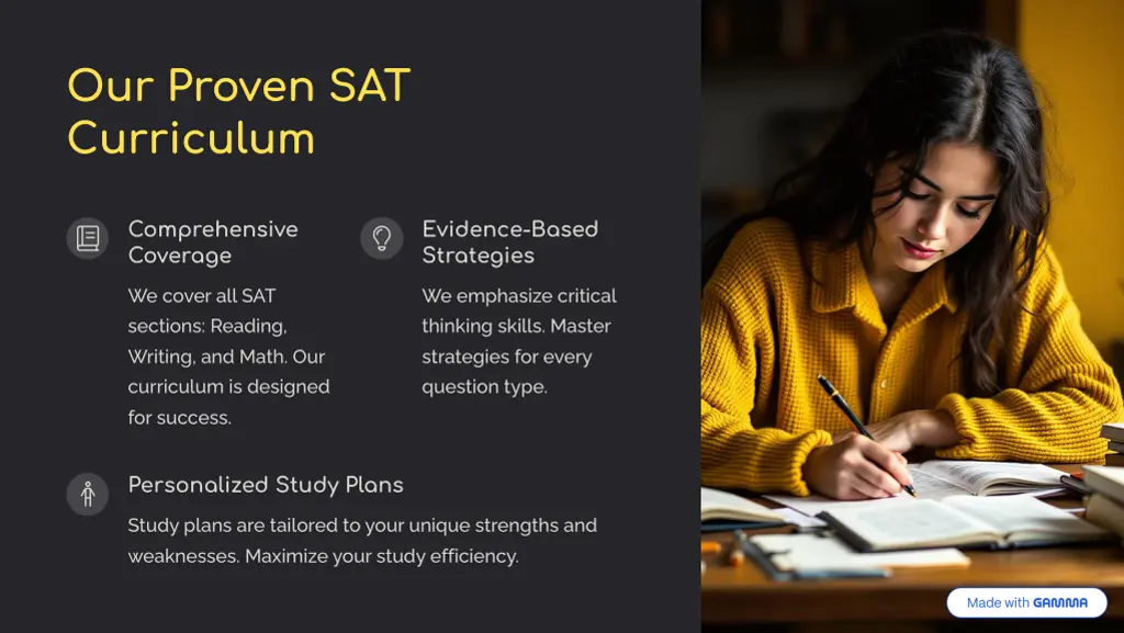 our proven sat curriculum