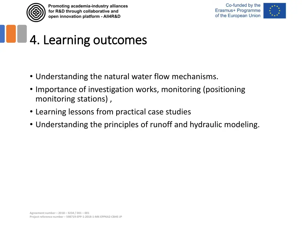 4 learning outcomes 4 learning outcomes