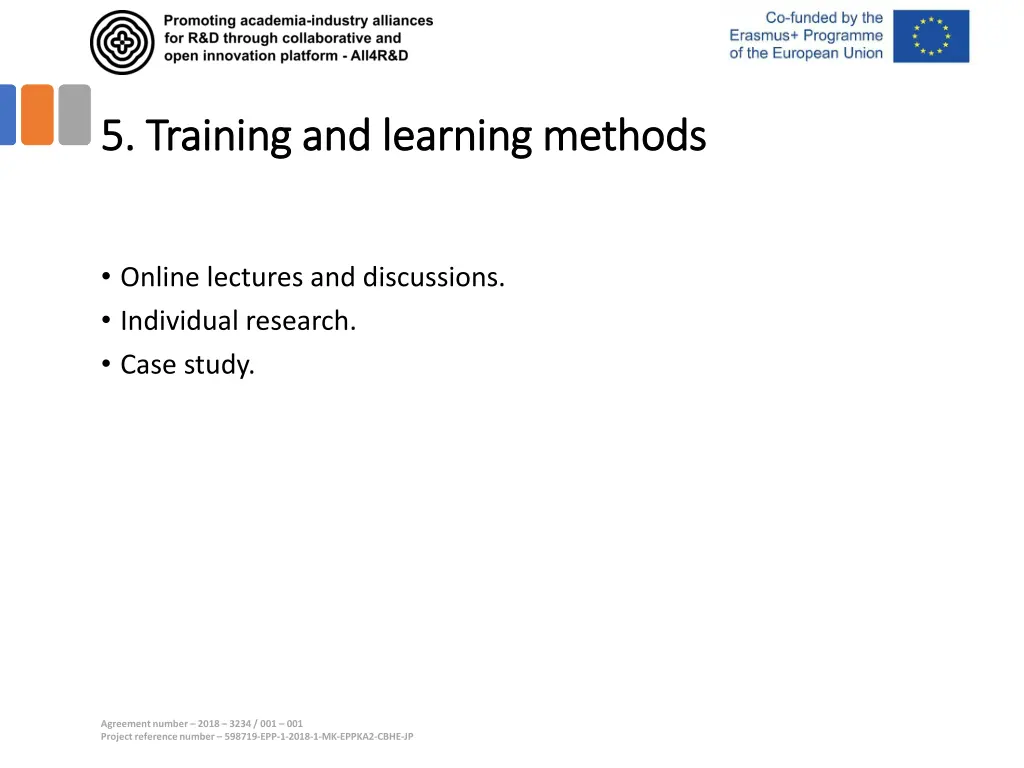 5 training and learning methods 5 training