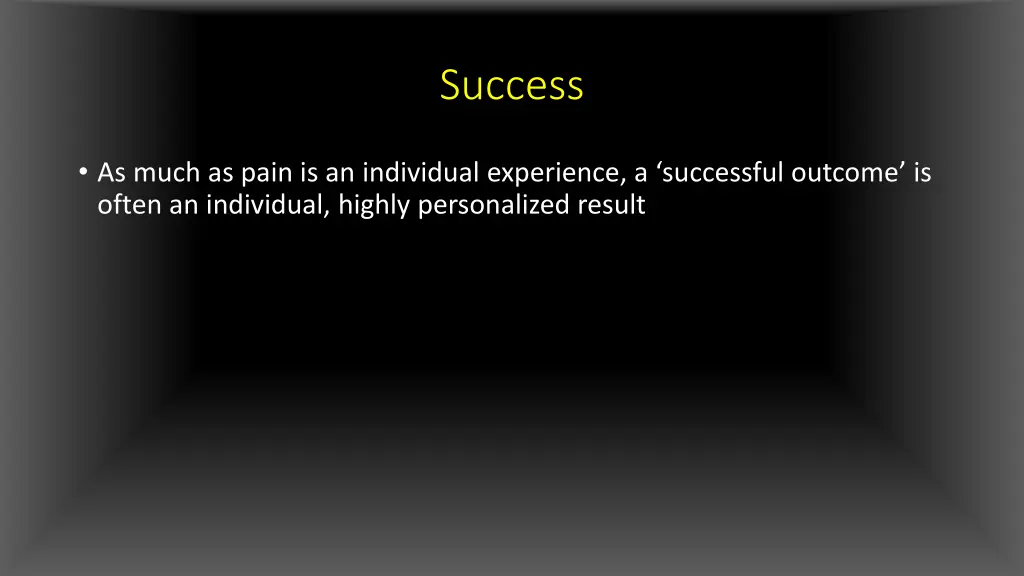success