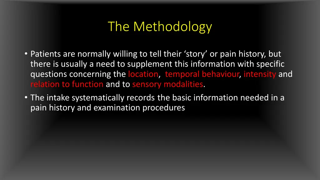 the methodology