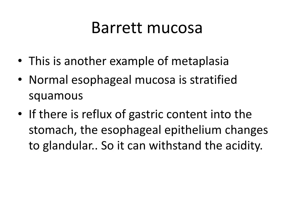 barrett mucosa