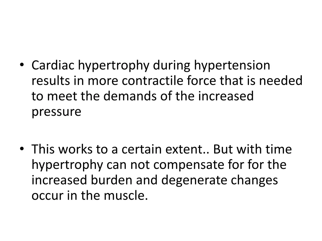 cardiac hypertrophy during hypertension results