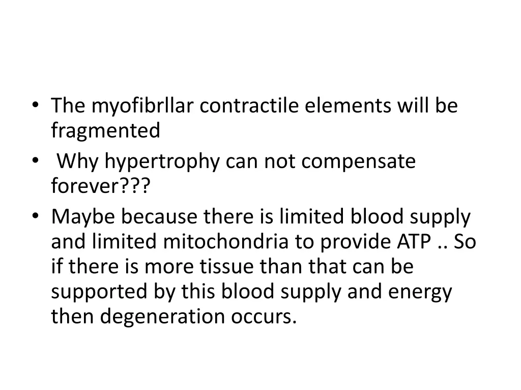 the myofibrllar contractile elements will