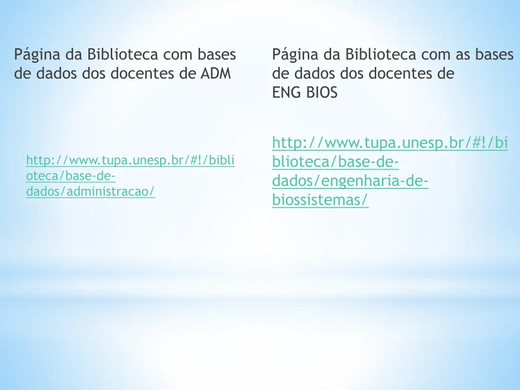 p gina da biblioteca com bases de dados