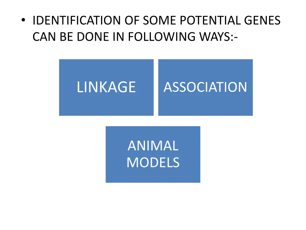 identification of some potential genes