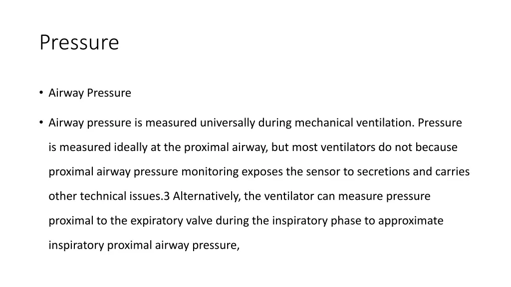 pressure