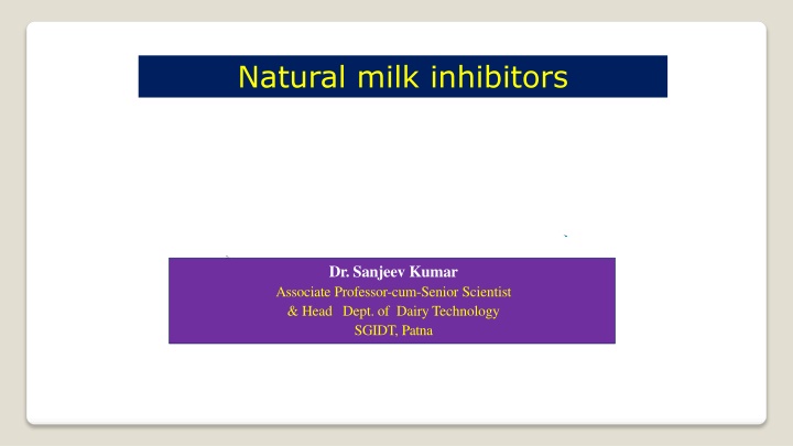 natural milk inhibitors