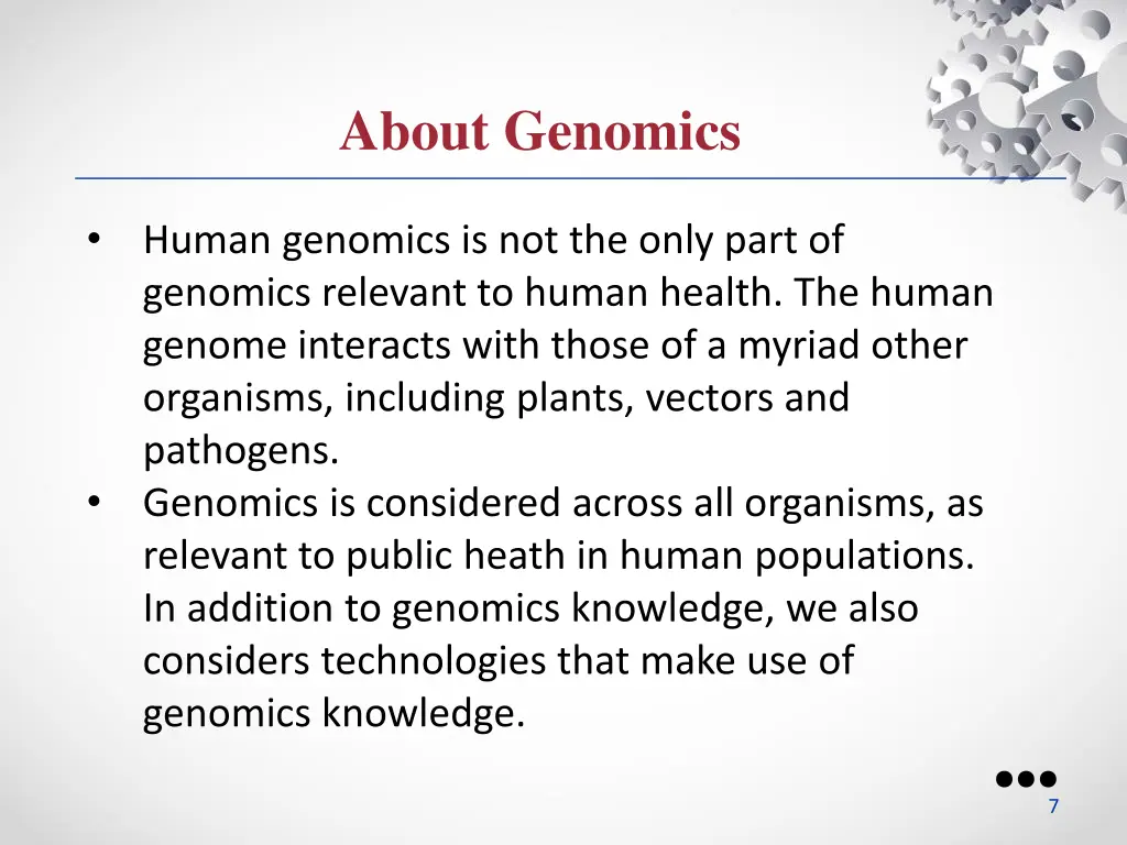 about genomics 1
