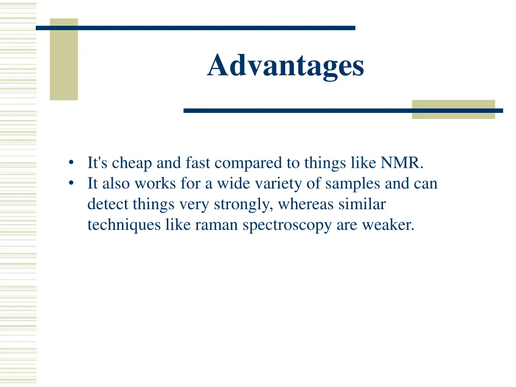 advantages