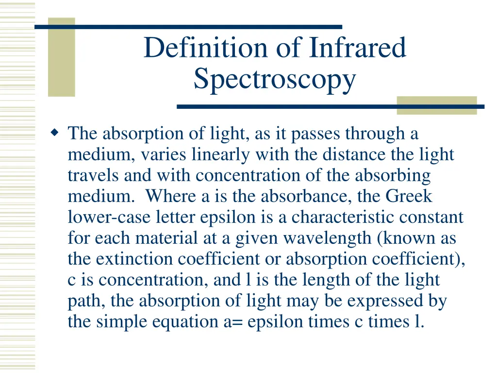 definition of infrared spectroscopy