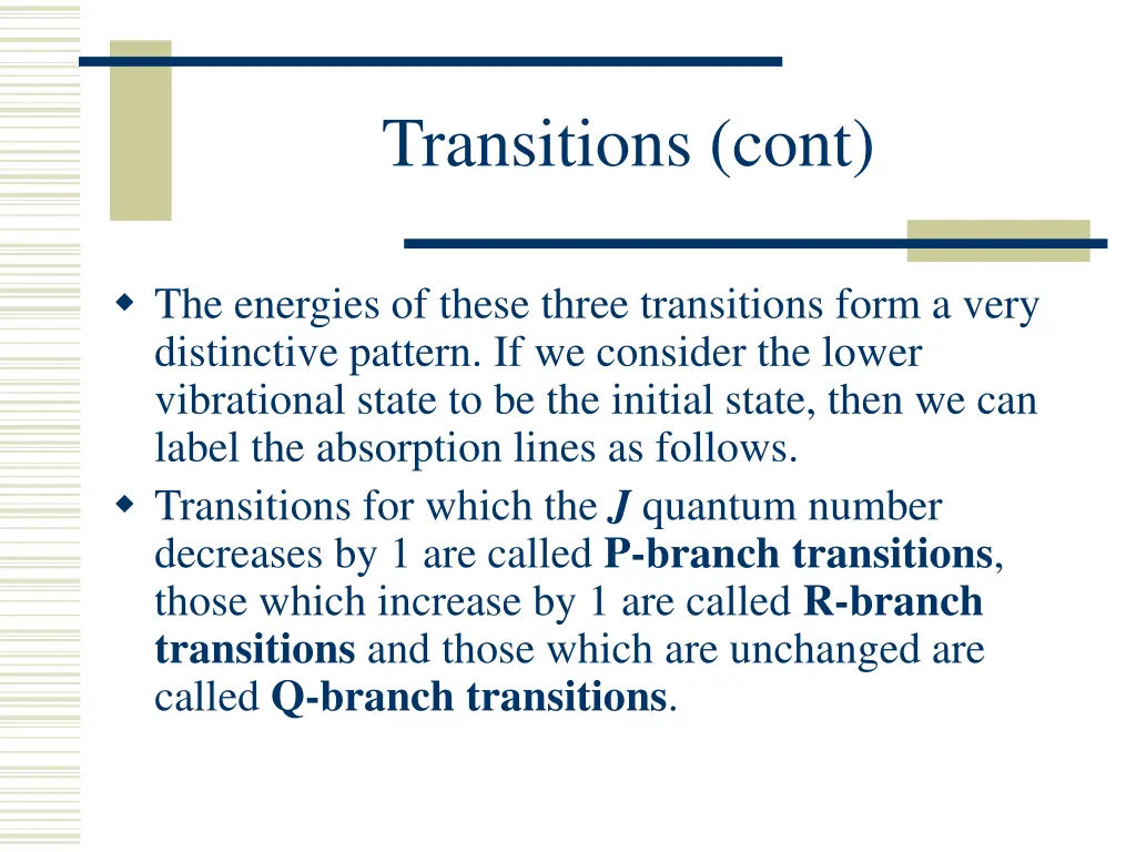transitions cont