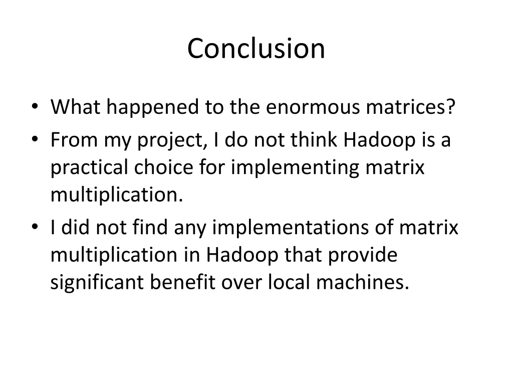 conclusion