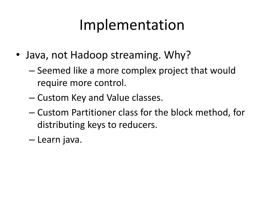 implementation