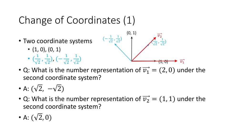 change of coordinates 1